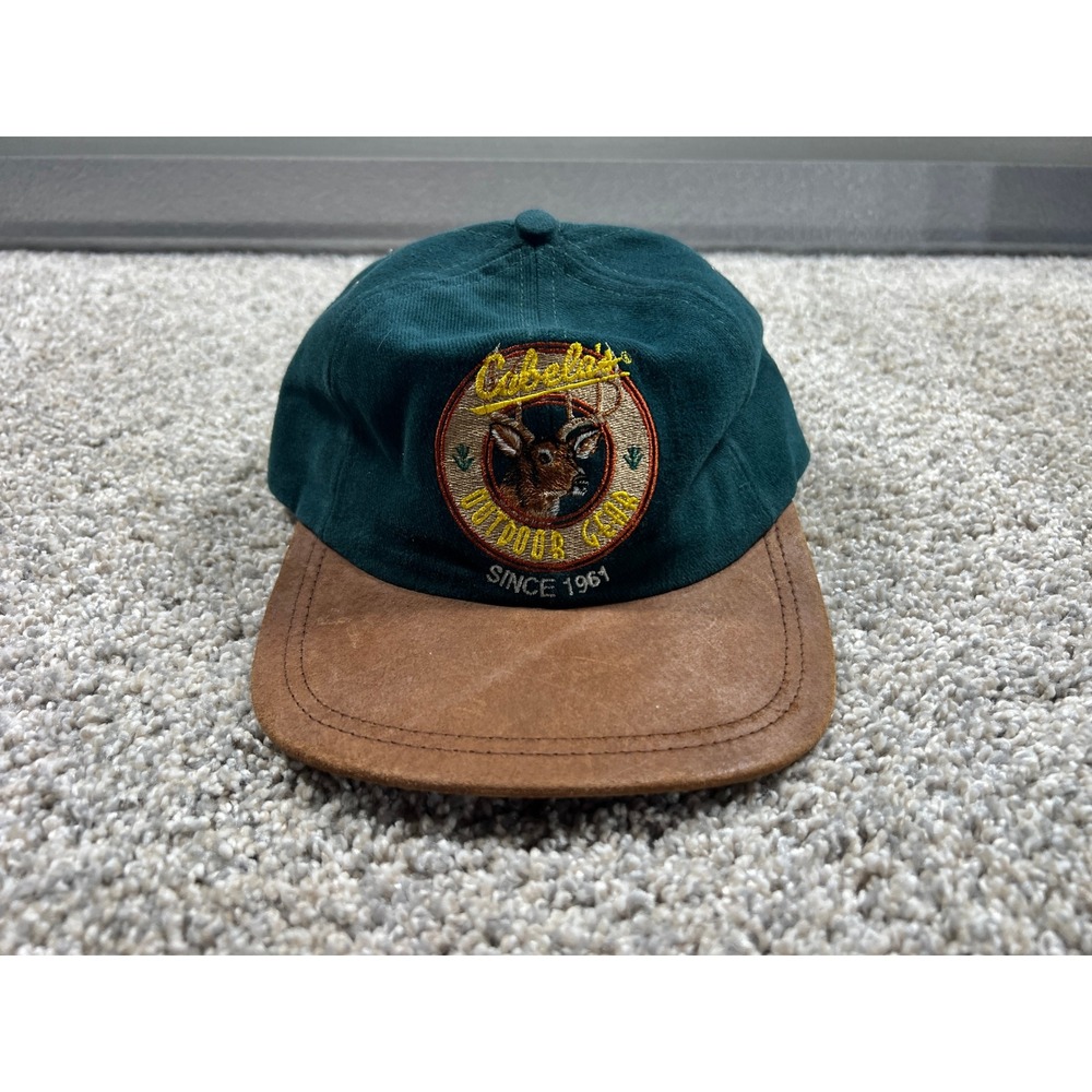 Cabelas Outdoor Gear Hat Green Corduroy Brown Buck Made in USA